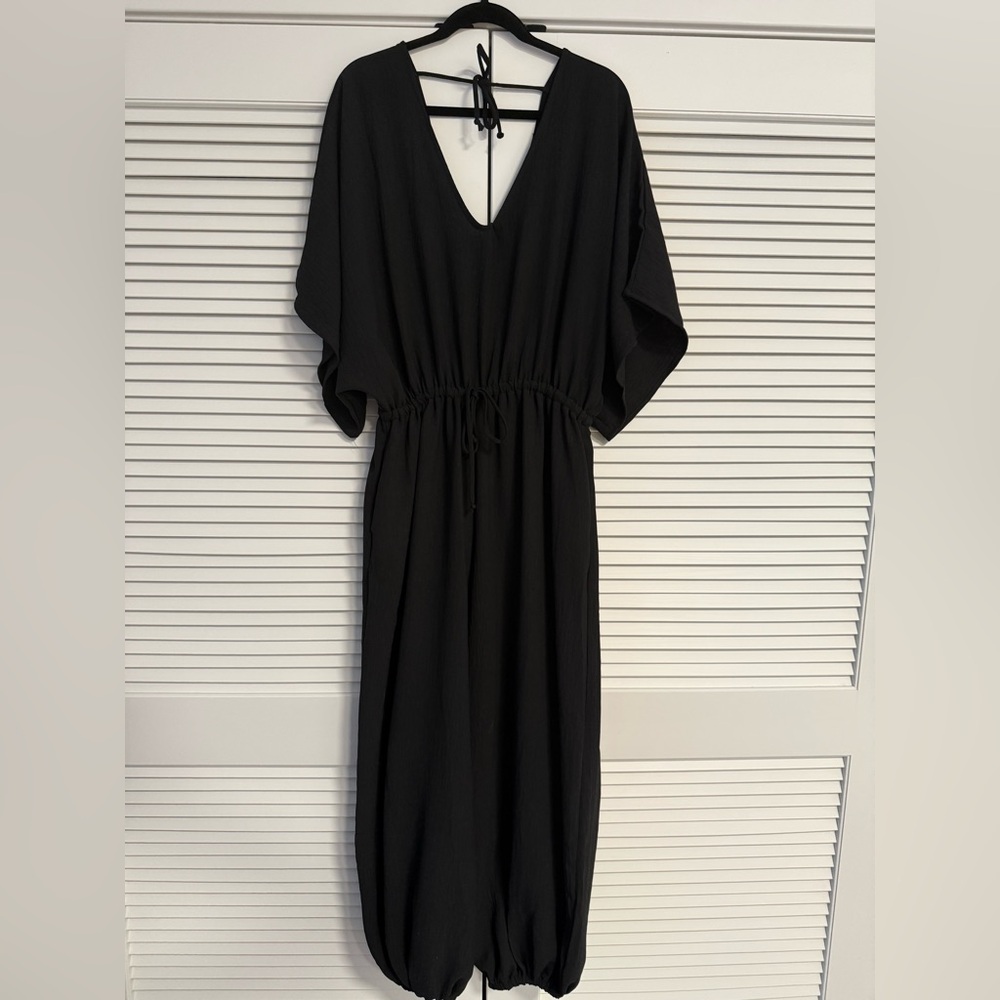 Three Bird Nest Flowy Black Jumpsuit